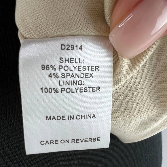 NWT Alexia Admor Champagne Gold Shimmer Long Sleeve Blouson Cocktail Dress M - Picture 9 of 10